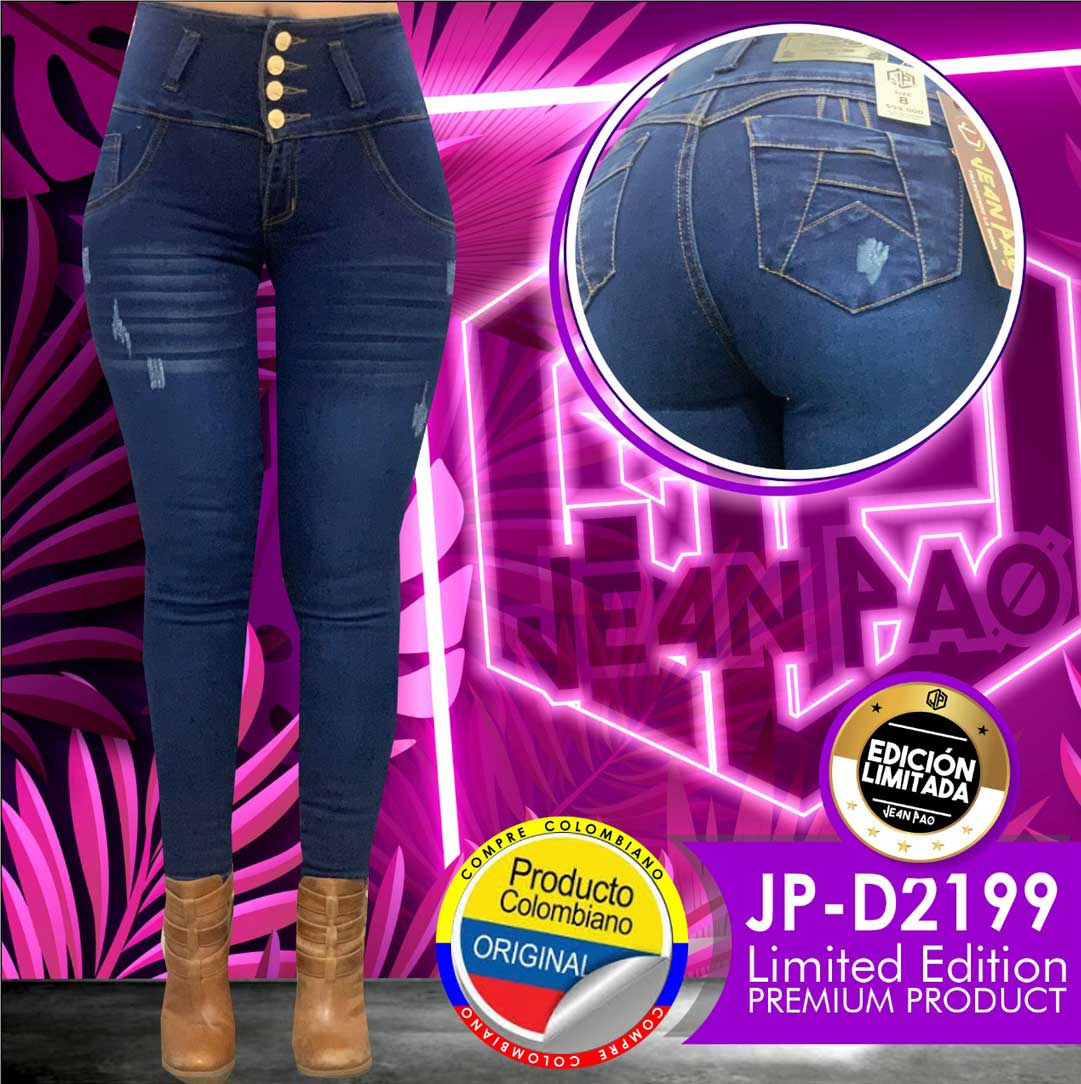 Jeans Dama Pantalones Mujer Ajusta Cintura Colombiano